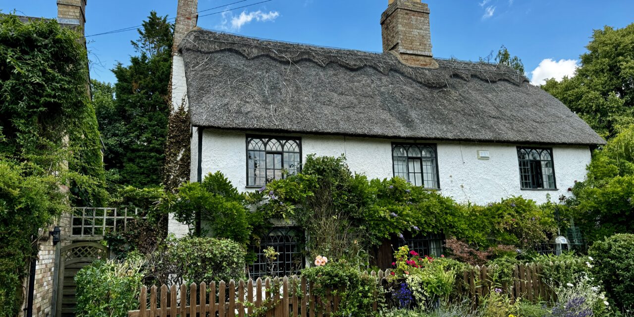 All it needed was a Spitfire passing overhead for Hemingford Abbots to be most English village ever